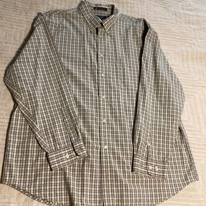 Grant Thomas cotton plaid men’s shirt
